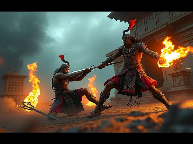 Intense battle in Shivaji Strife Shivaji Strife battle scene